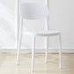 Plastic Scandinavian Living Room Side Chair Matte Finish Open Back Dining Chair White Plastic & Acrylic 1 Piece Clearhalo ' kitchen&dining_furn' 'Dining Chairs' 'Dining Tables & Seating' 'dining_chair' 'furn' 'furn_dining_chair' 'Furniture' 'furniture_dining_chair' 'Kitchen & Dining Furniture' 'kitchen' 4055522