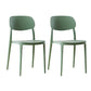 Plastic Scandinavian Living Room Side Chair Matte Finish Open Back Dining Chair Turquoise Plastic & Acrylic 2 Piece Set Clearhalo ' kitchen&dining_furn' 'Dining Chairs' 'Dining Tables & Seating' 'dining_chair' 'furn' 'furn_dining_chair' 'Furniture' 'furniture_dining_chair' 'Kitchen & Dining Furniture' 'kitchen' 4055535