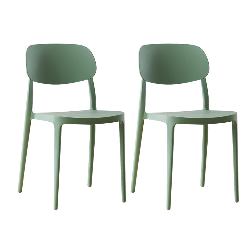 Plastic Scandinavian Living Room Side Chair Matte Finish Open Back Dining Chair Turquoise Plastic & Acrylic 2 Piece Set Clearhalo ' kitchen&dining_furn' 'Dining Chairs' 'Dining Tables & Seating' 'dining_chair' 'furn' 'furn_dining_chair' 'Furniture' 'furniture_dining_chair' 'Kitchen & Dining Furniture' 'kitchen' 4055535