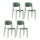 Plastic Scandinavian Living Room Side Chair Matte Finish Open Back Dining Chair Turquoise Plastic & Acrylic 4 Piece Set Clearhalo ' kitchen&dining_furn' 'Dining Chairs' 'Dining Tables & Seating' 'dining_chair' 'furn' 'furn_dining_chair' 'Furniture' 'furniture_dining_chair' 'Kitchen & Dining Furniture' 'kitchen' 4055536