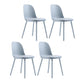 Plastic Scandinavian Dining Room Side Chair Matte Finish Parsons Dining Chair (Set of 4) Sky Blue Clearhalo ' kitchen&dining_furn' 'Dining Chairs' 'Dining Tables & Seating' 'dining_chair' 'furn' 'furn_dining_chair' 'Furniture' 'furniture_dining_chair' 'Kitchen & Dining Furniture' 'kitchen' 4055562