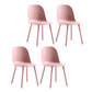 Plastic Scandinavian Dining Room Side Chair Matte Finish Parsons Dining Chair (Set of 4) Cameo Brown Clearhalo ' kitchen&dining_furn' 'Dining Chairs' 'Dining Tables & Seating' 'dining_chair' 'furn' 'furn_dining_chair' 'Furniture' 'furniture_dining_chair' 'Kitchen & Dining Furniture' 'kitchen' 4055565