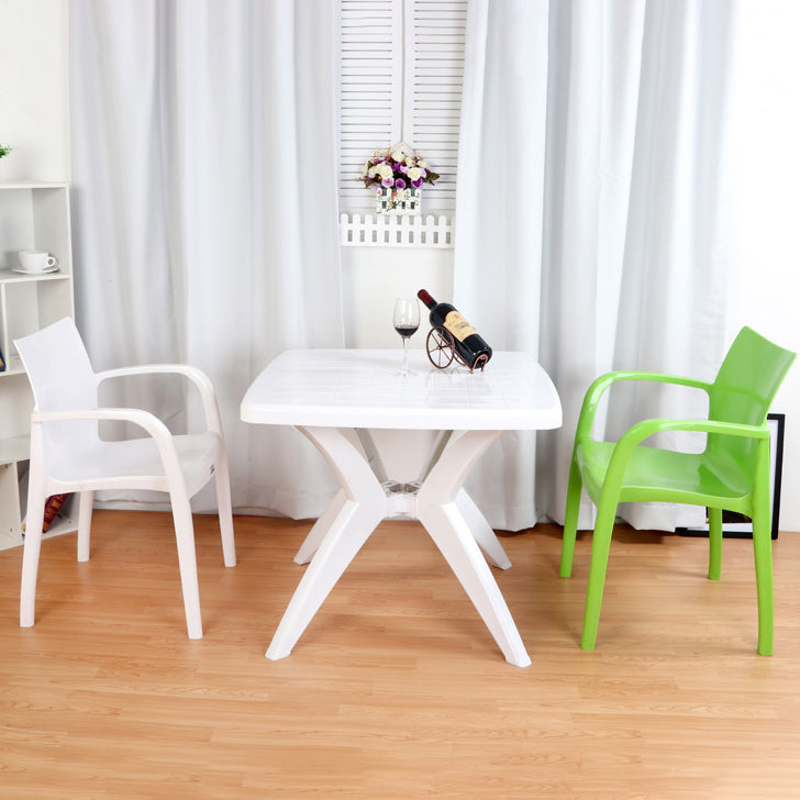 Contemporary Style Kitchen Dining Chairs Stackable Dining Arm Chairs (Set of 4) Clearhalo ' kitchen&dining_furn' 'Dining Chairs' 'Dining Tables & Seating' 'dining_chair' 'furn' 'furn_dining_chair' 'Furniture' 'furniture_dining_chair' 'Kitchen & Dining Furniture' 'kitchen' 4055583