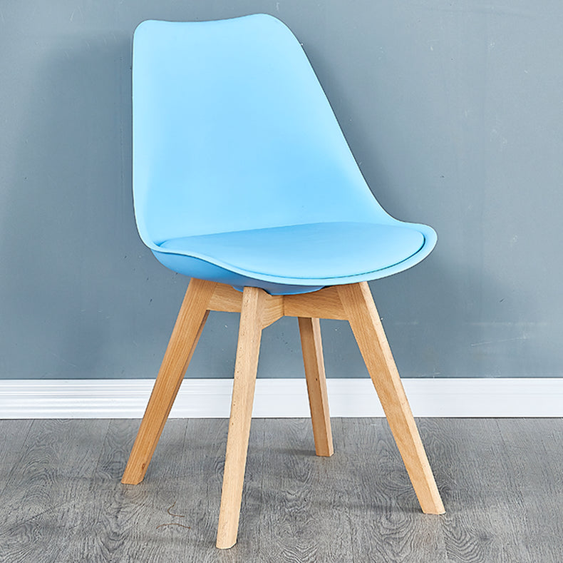 Leather Scandinavian Home Side Chair Matte Finish Parsons Dining Chair (Set of 4) Clearhalo ' kitchen&dining_furn' 'Dining Chairs' 'Dining Tables & Seating' 'dining_chair' 'Furniture' 'furniture_dining_chair' 'Kitchen & Dining Furniture' 'kitchen' 4055614