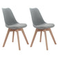 Upholstered Scandinavian Conference Room Side Chair Matte Finish Parsons Dining Chairs Light Gray Set of 2 Clearhalo ' kitchen&dining_furn' 'Dining Chairs' 'Dining Tables & Seating' 'dining_chair' 'Furniture' 'furniture_dining_chair' 'Kitchen & Dining Furniture' 'kitchen' 4055643