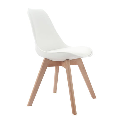 Upholstered Scandinavian Conference Room Side Chair Matte Finish Parsons Dining Chairs White 1 Piece Clearhalo ' kitchen&dining_furn' 'Dining Chairs' 'Dining Tables & Seating' 'dining_chair' 'Furniture' 'furniture_dining_chair' 'Kitchen & Dining Furniture' 'kitchen' 4055647