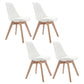 Upholstered Scandinavian Conference Room Side Chair Matte Finish Parsons Dining Chairs White Set of 4 Clearhalo ' kitchen&dining_furn' 'Dining Chairs' 'Dining Tables & Seating' 'dining_chair' 'Furniture' 'furniture_dining_chair' 'Kitchen & Dining Furniture' 'kitchen' 4055649