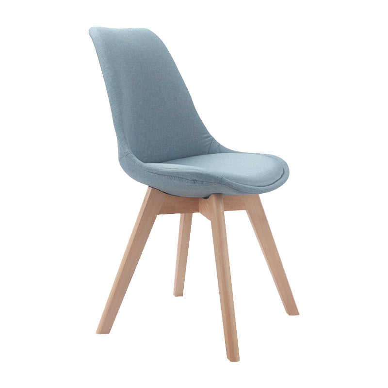 Upholstered Scandinavian Conference Room Side Chair Matte Finish Parsons Dining Chairs Blue 1 Piece Clearhalo ' kitchen&dining_furn' 'Dining Chairs' 'Dining Tables & Seating' 'dining_chair' 'Furniture' 'furniture_dining_chair' 'Kitchen & Dining Furniture' 'kitchen' 4055656