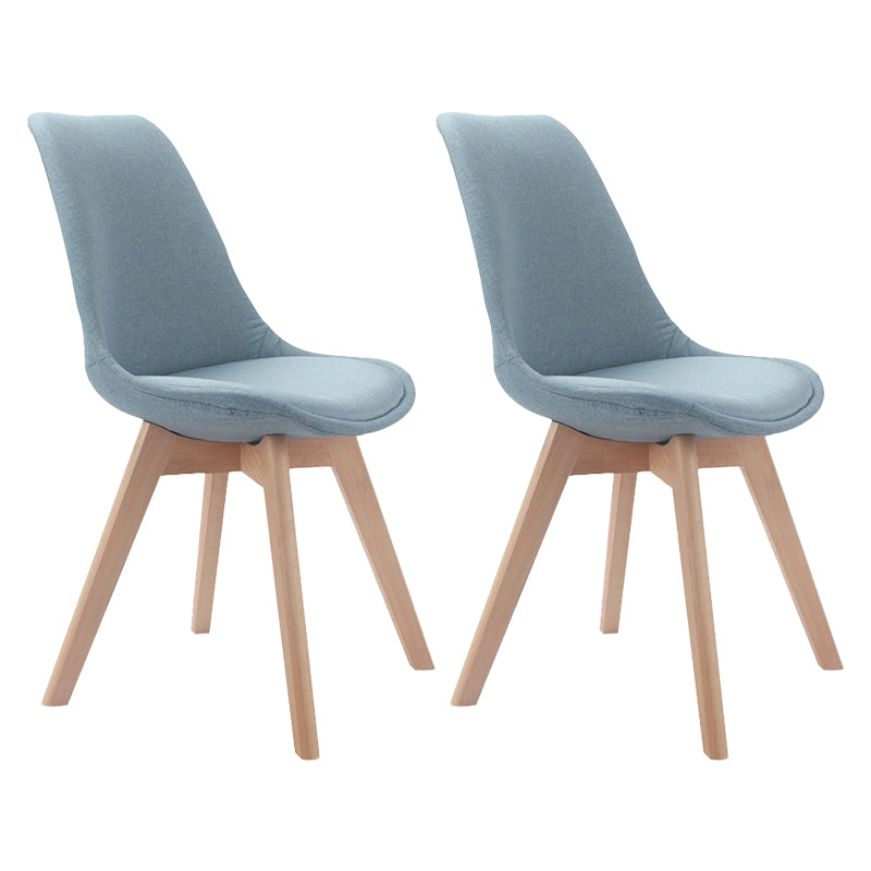 Upholstered Scandinavian Conference Room Side Chair Matte Finish Parsons Dining Chairs Blue Set of 2 Clearhalo ' kitchen&dining_furn' 'Dining Chairs' 'Dining Tables & Seating' 'dining_chair' 'Furniture' 'furniture_dining_chair' 'Kitchen & Dining Furniture' 'kitchen' 4055657