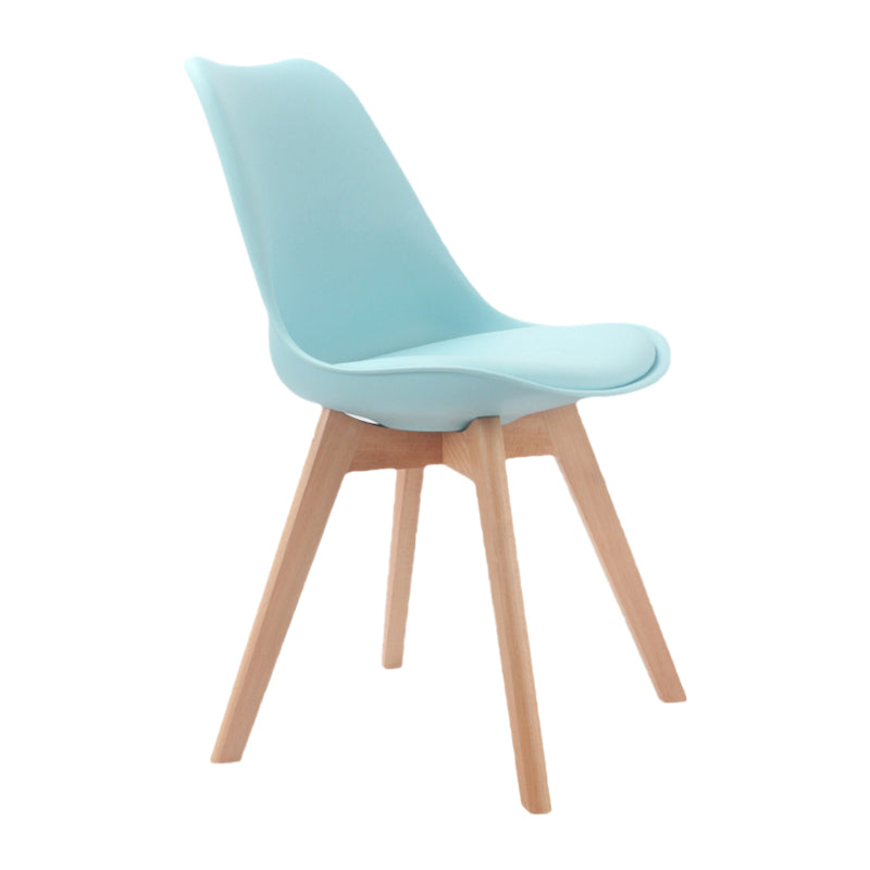 Upholstered Scandinavian Conference Room Side Chair Matte Finish Parsons Dining Chairs Light Blue 1 Piece Clearhalo ' kitchen&dining_furn' 'Dining Chairs' 'Dining Tables & Seating' 'dining_chair' 'Furniture' 'furniture_dining_chair' 'Kitchen & Dining Furniture' 'kitchen' 4055659