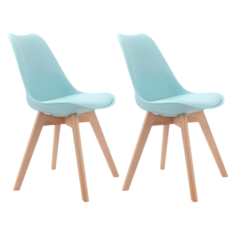 Upholstered Scandinavian Conference Room Side Chair Matte Finish Parsons Dining Chairs Light Blue Set of 2 Clearhalo ' kitchen&dining_furn' 'Dining Chairs' 'Dining Tables & Seating' 'dining_chair' 'Furniture' 'furniture_dining_chair' 'Kitchen & Dining Furniture' 'kitchen' 4055660