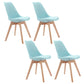 Upholstered Scandinavian Conference Room Side Chair Matte Finish Parsons Dining Chairs Light Blue Set of 4 Clearhalo ' kitchen&dining_furn' 'Dining Chairs' 'Dining Tables & Seating' 'dining_chair' 'Furniture' 'furniture_dining_chair' 'Kitchen & Dining Furniture' 'kitchen' 4055661