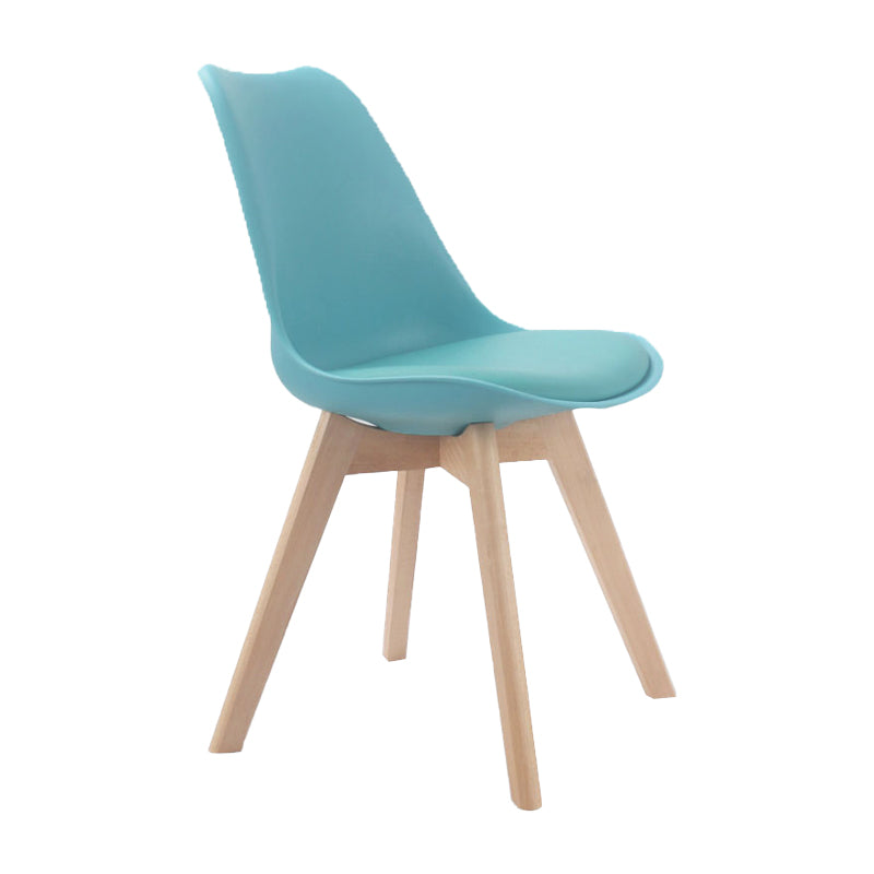 Upholstered Scandinavian Conference Room Side Chair Matte Finish Parsons Dining Chairs Sky Blue 1 Piece Clearhalo ' kitchen&dining_furn' 'Dining Chairs' 'Dining Tables & Seating' 'dining_chair' 'Furniture' 'furniture_dining_chair' 'Kitchen & Dining Furniture' 'kitchen' 4055662
