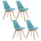 Upholstered Scandinavian Conference Room Side Chair Matte Finish Parsons Dining Chairs Sky Blue Set of 4 Clearhalo ' kitchen&dining_furn' 'Dining Chairs' 'Dining Tables & Seating' 'dining_chair' 'Furniture' 'furniture_dining_chair' 'Kitchen & Dining Furniture' 'kitchen' 4055664