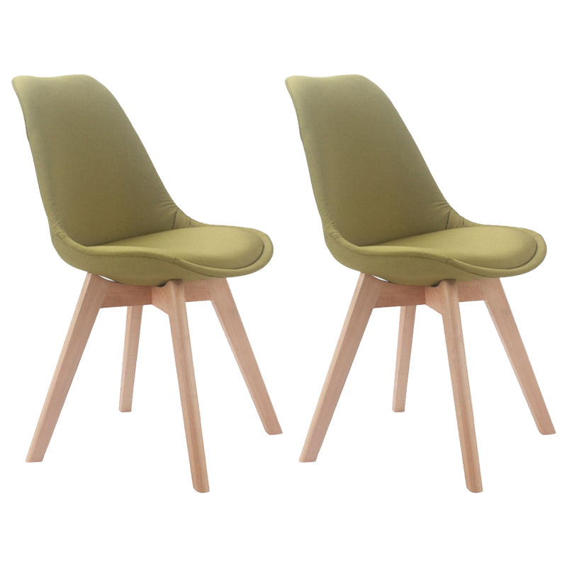 Upholstered Scandinavian Conference Room Side Chair Matte Finish Parsons Dining Chairs Green Set of 2 Clearhalo ' kitchen&dining_furn' 'Dining Chairs' 'Dining Tables & Seating' 'dining_chair' 'Furniture' 'furniture_dining_chair' 'Kitchen & Dining Furniture' 'kitchen' 4055666