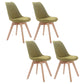 Upholstered Scandinavian Conference Room Side Chair Matte Finish Parsons Dining Chairs Green Set of 4 Clearhalo ' kitchen&dining_furn' 'Dining Chairs' 'Dining Tables & Seating' 'dining_chair' 'Furniture' 'furniture_dining_chair' 'Kitchen & Dining Furniture' 'kitchen' 4055667