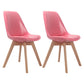 Upholstered Scandinavian Conference Room Side Chair Matte Finish Parsons Dining Chairs Rose Red Set of 2 Clearhalo ' kitchen&dining_furn' 'Dining Chairs' 'Dining Tables & Seating' 'dining_chair' 'Furniture' 'furniture_dining_chair' 'Kitchen & Dining Furniture' 'kitchen' 4055669
