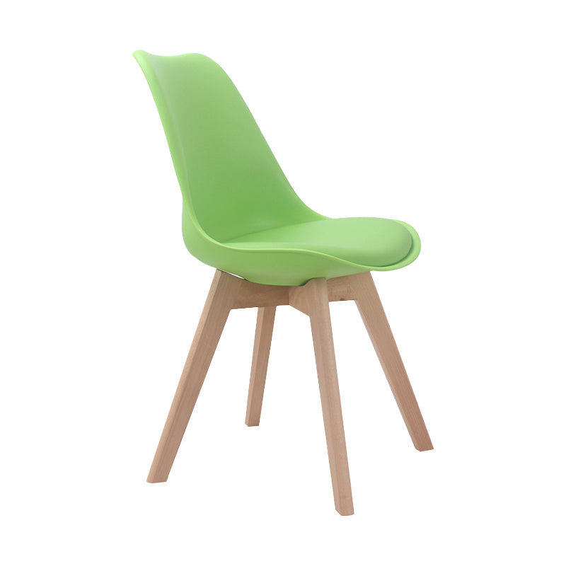 Upholstered Scandinavian Conference Room Side Chair Matte Finish Parsons Dining Chairs Light Green 1 Piece Clearhalo ' kitchen&dining_furn' 'Dining Chairs' 'Dining Tables & Seating' 'dining_chair' 'Furniture' 'furniture_dining_chair' 'Kitchen & Dining Furniture' 'kitchen' 4055671