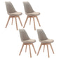 Upholstered Scandinavian Conference Room Side Chair Matte Finish Parsons Dining Chairs Khaki Set of 4 Clearhalo ' kitchen&dining_furn' 'Dining Chairs' 'Dining Tables & Seating' 'dining_chair' 'Furniture' 'furniture_dining_chair' 'Kitchen & Dining Furniture' 'kitchen' 4055679