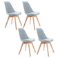 Upholstered Scandinavian Conference Room Side Chair Matte Finish Parsons Dining Chairs Blue-White Set of 4 Clearhalo ' kitchen&dining_furn' 'Dining Chairs' 'Dining Tables & Seating' 'dining_chair' 'Furniture' 'furniture_dining_chair' 'Kitchen & Dining Furniture' 'kitchen' 4055685