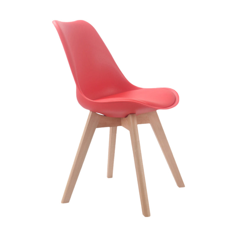 Upholstered Scandinavian Conference Room Side Chair Matte Finish Parsons Dining Chairs Watermelon Red 1 Piece Clearhalo ' kitchen&dining_furn' 'Dining Chairs' 'Dining Tables & Seating' 'dining_chair' 'Furniture' 'furniture_dining_chair' 'Kitchen & Dining Furniture' 'kitchen' 4055710