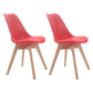 Upholstered Scandinavian Conference Room Side Chair Matte Finish Parsons Dining Chairs Watermelon Red Set of 2 Clearhalo ' kitchen&dining_furn' 'Dining Chairs' 'Dining Tables & Seating' 'dining_chair' 'Furniture' 'furniture_dining_chair' 'Kitchen & Dining Furniture' 'kitchen' 4055711