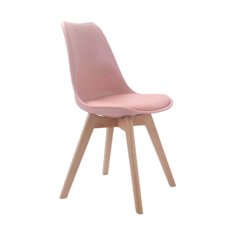 Upholstered Scandinavian Conference Room Side Chair Matte Finish Parsons Dining Chairs Light Pink 1 Piece Clearhalo ' kitchen&dining_furn' 'Dining Chairs' 'Dining Tables & Seating' 'dining_chair' 'Furniture' 'furniture_dining_chair' 'Kitchen & Dining Furniture' 'kitchen' 4055719