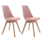 Upholstered Scandinavian Conference Room Side Chair Matte Finish Parsons Dining Chairs Light Pink Set of 2 Clearhalo ' kitchen&dining_furn' 'Dining Chairs' 'Dining Tables & Seating' 'dining_chair' 'Furniture' 'furniture_dining_chair' 'Kitchen & Dining Furniture' 'kitchen' 4055720