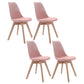 Upholstered Scandinavian Conference Room Side Chair Matte Finish Parsons Dining Chairs Light Pink Set of 4 Clearhalo ' kitchen&dining_furn' 'Dining Chairs' 'Dining Tables & Seating' 'dining_chair' 'Furniture' 'furniture_dining_chair' 'Kitchen & Dining Furniture' 'kitchen' 4055721