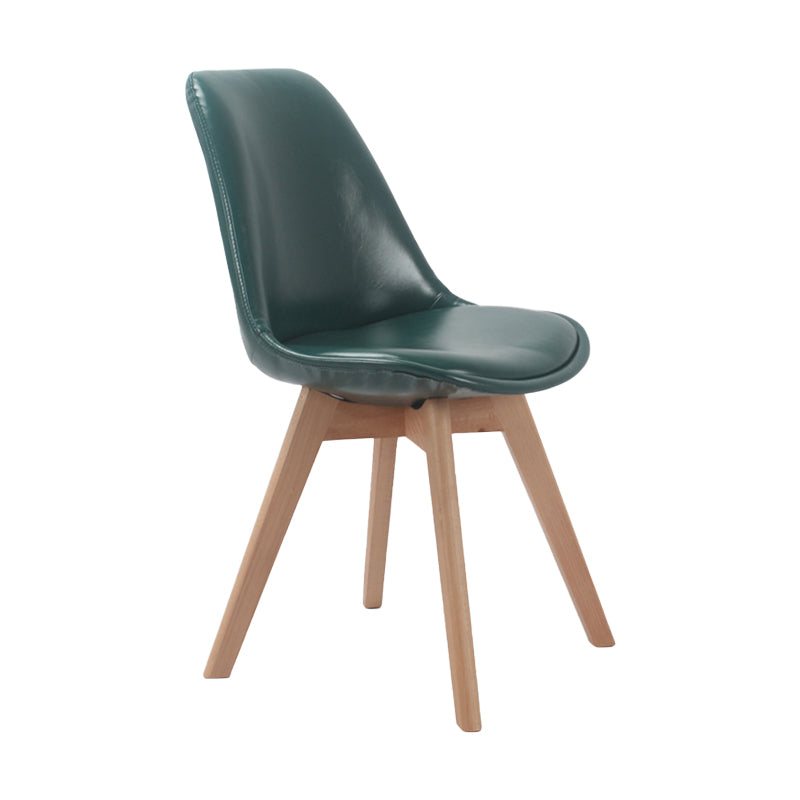 Upholstered Scandinavian Conference Room Side Chair Matte Finish Parsons Dining Chairs Blackish Green 1 Piece Clearhalo ' kitchen&dining_furn' 'Dining Chairs' 'Dining Tables & Seating' 'dining_chair' 'Furniture' 'furniture_dining_chair' 'Kitchen & Dining Furniture' 'kitchen' 4055731