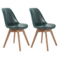 Upholstered Scandinavian Conference Room Side Chair Matte Finish Parsons Dining Chairs Blackish Green Set of 2 Clearhalo ' kitchen&dining_furn' 'Dining Chairs' 'Dining Tables & Seating' 'dining_chair' 'Furniture' 'furniture_dining_chair' 'Kitchen & Dining Furniture' 'kitchen' 4055732