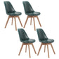 Upholstered Scandinavian Conference Room Side Chair Matte Finish Parsons Dining Chairs Blackish Green Set of 4 Clearhalo ' kitchen&dining_furn' 'Dining Chairs' 'Dining Tables & Seating' 'dining_chair' 'Furniture' 'furniture_dining_chair' 'Kitchen & Dining Furniture' 'kitchen' 4055733