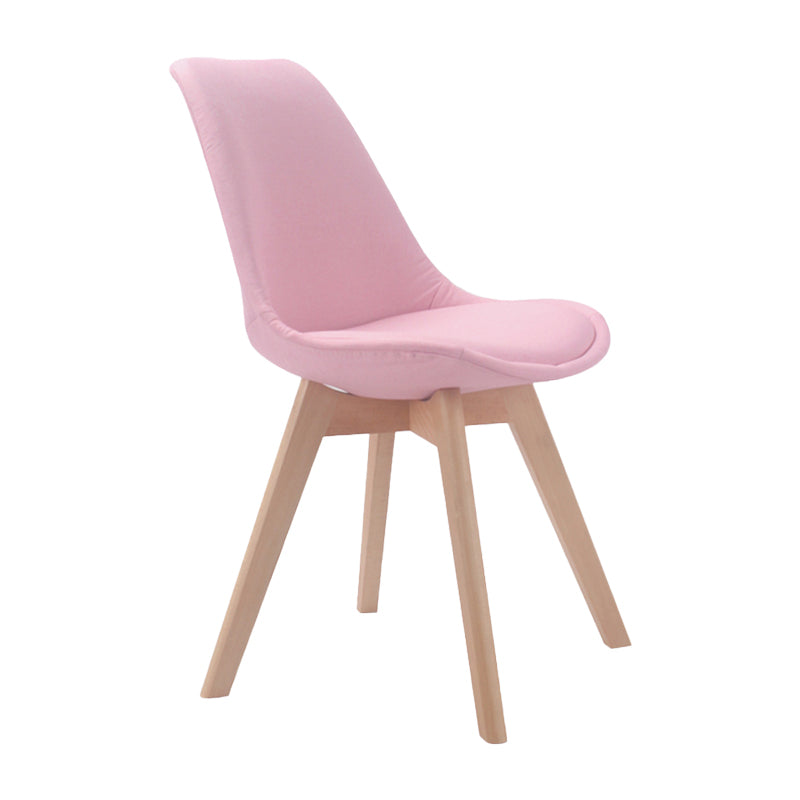 Upholstered Scandinavian Conference Room Side Chair Matte Finish Parsons Dining Chairs Rose Bloom 1 Piece Clearhalo ' kitchen&dining_furn' 'Dining Chairs' 'Dining Tables & Seating' 'dining_chair' 'Furniture' 'furniture_dining_chair' 'Kitchen & Dining Furniture' 'kitchen' 4055734