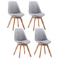 Fabric Scandinavian Conference Room Side Chair Matte Finish Parsons Dining Chair Light Gray Set of 4 Clearhalo ' kitchen&dining_furn' 'Dining Chairs' 'Dining Tables & Seating' 'dining_chair' 'Furniture' 'furniture_dining_chair' 'Kitchen & Dining Furniture' 'kitchen' 4055747