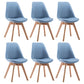 Fabric Scandinavian Conference Room Side Chair Matte Finish Parsons Dining Chair Sky Blue Set of 6 Clearhalo ' kitchen&dining_furn' 'Dining Chairs' 'Dining Tables & Seating' 'dining_chair' 'Furniture' 'furniture_dining_chair' 'Kitchen & Dining Furniture' 'kitchen' 4055757