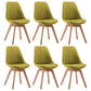 Fabric Scandinavian Conference Room Side Chair Matte Finish Parsons Dining Chair Fruit Green Set of 6 Clearhalo ' kitchen&dining_furn' 'Dining Chairs' 'Dining Tables & Seating' 'dining_chair' 'Furniture' 'furniture_dining_chair' 'Kitchen & Dining Furniture' 'kitchen' 4055766