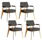 Indoor Scandinavian Armchair Open Back Metal Upholstered Dining Room Chair Black 4 Piece Set Brass Gold Clearhalo ' kitchen&dining_furn' 'Dining Chairs' 'Dining Tables & Seating' 'dining_chair' 'furn' 'furn_dining_chair' 'Furniture' 'furniture_dining_chair' 'Kitchen & Dining Furniture' 'kitchen' 4055778
