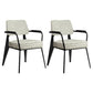 Indoor Scandinavian Armchair Open Back Metal Upholstered Dining Room Chair Grey 2 Piece Set Black Clearhalo ' kitchen&dining_furn' 'Dining Chairs' 'Dining Tables & Seating' 'dining_chair' 'furn' 'furn_dining_chair' 'Furniture' 'furniture_dining_chair' 'Kitchen & Dining Furniture' 'kitchen' 4055780