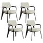Indoor Scandinavian Armchair Open Back Metal Upholstered Dining Room Chair Grey 4 Piece Set Black Clearhalo ' kitchen&dining_furn' 'Dining Chairs' 'Dining Tables & Seating' 'dining_chair' 'furn' 'furn_dining_chair' 'Furniture' 'furniture_dining_chair' 'Kitchen & Dining Furniture' 'kitchen' 4055781