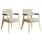 Indoor Scandinavian Armchair Open Back Metal Upholstered Dining Room Chair Grey 2 Piece Set Brass Gold Clearhalo ' kitchen&dining_furn' 'Dining Chairs' 'Dining Tables & Seating' 'dining_chair' 'furn' 'furn_dining_chair' 'Furniture' 'furniture_dining_chair' 'Kitchen & Dining Furniture' 'kitchen' 4055783