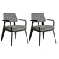 Indoor Scandinavian Armchair Open Back Metal Upholstered Dining Room Chair Black White 2 Piece Set Black Clearhalo ' kitchen&dining_furn' 'Dining Chairs' 'Dining Tables & Seating' 'dining_chair' 'furn' 'furn_dining_chair' 'Furniture' 'furniture_dining_chair' 'Kitchen & Dining Furniture' 'kitchen' 4055786