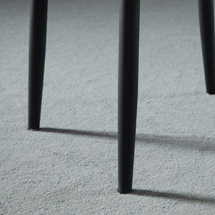 Leather Upholstered Armless Dining Chairs Home Side Chairs with Metal Legs Clearhalo ' kitchen&dining_furn' 'Dining Chairs' 'Dining Tables & Seating' 'dining_chair' 'furn' 'furn_dining_chair' 'Furniture' 'furniture_dining_chair' 'Kitchen & Dining Furniture' 'kitchen' 4055804