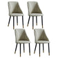 Leather Upholstered Armless Dining Chairs Home Side Chairs with Metal Legs Light Gray 4 Piece Set Brass Gold Clearhalo ' kitchen&dining_furn' 'Dining Chairs' 'Dining Tables & Seating' 'dining_chair' 'furn' 'furn_dining_chair' 'Furniture' 'furniture_dining_chair' 'Kitchen & Dining Furniture' 'kitchen' 4055821