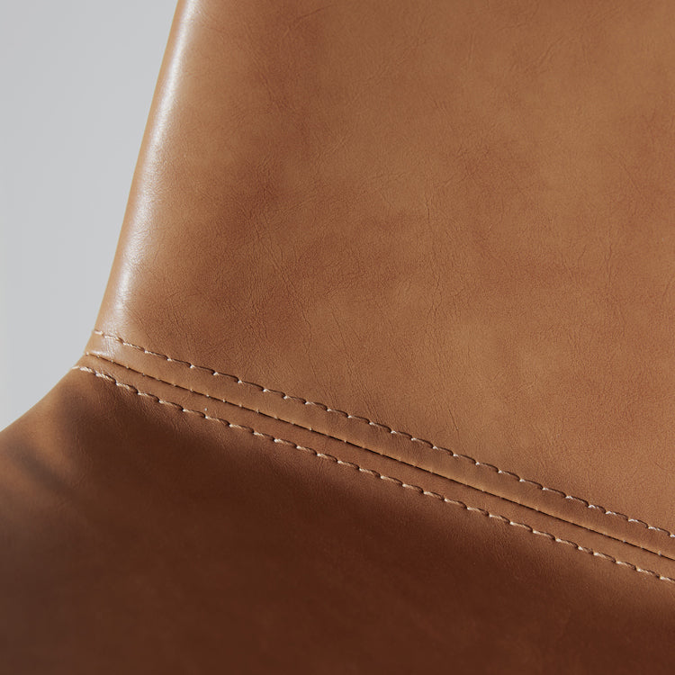 Industrial Metal Dining Room Chair Armless Upholstered Side Leather Chairs for Home Use Clearhalo ' kitchen&dining_furn' 'Dining Chairs' 'Dining Tables & Seating' 'dining_chair' 'furn' 'furn_dining_chair' 'Furniture' 'furniture_dining_chair' 'Kitchen & Dining Furniture' 'kitchen' 4055980