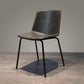Industrial Metal Dining Room Chair Armless Upholstered Side Leather Chairs for Home Use Smoke Gray 1 Piece Clearhalo ' kitchen&dining_furn' 'Dining Chairs' 'Dining Tables & Seating' 'dining_chair' 'furn' 'furn_dining_chair' 'Furniture' 'furniture_dining_chair' 'Kitchen & Dining Furniture' 'kitchen' 4055985