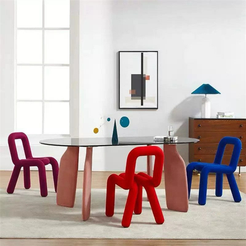 Modern Style Velvet Chairs Set Open Back Side Dining Room Kitchen Chair Clearhalo ' kitchen&dining_furn' 'Dining Chairs' 'Dining Tables & Seating' 'dining_chair' 'furn' 'furn_dining_chair' 'Furniture' 'furniture_dining_chair' 'Kitchen & Dining Furniture' 'kitchen' 4056012