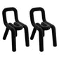 Modern Style Velvet Chairs Set Open Back Side Dining Room Kitchen Chair Black 2 Piece Set Clearhalo ' kitchen&dining_furn' 'Dining Chairs' 'Dining Tables & Seating' 'dining_chair' 'furn' 'furn_dining_chair' 'Furniture' 'furniture_dining_chair' 'Kitchen & Dining Furniture' 'kitchen' 4056013