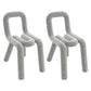 Modern Style Velvet Chairs Set Open Back Side Dining Room Kitchen Chair Grey 2 Piece Set Clearhalo ' kitchen&dining_furn' 'Dining Chairs' 'Dining Tables & Seating' 'dining_chair' 'furn' 'furn_dining_chair' 'Furniture' 'furniture_dining_chair' 'Kitchen & Dining Furniture' 'kitchen' 4056019