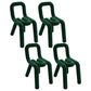 Modern Style Velvet Chairs Set Open Back Side Dining Room Kitchen Chair Green 4 Piece Set Clearhalo ' kitchen&dining_furn' 'Dining Chairs' 'Dining Tables & Seating' 'dining_chair' 'furn' 'furn_dining_chair' 'Furniture' 'furniture_dining_chair' 'Kitchen & Dining Furniture' 'kitchen' 4056034