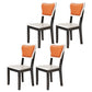 Indoor Scandinavian Side Chair Wood Upholstered Open Back Dining Room Chair Orange 4 Piece Set Clearhalo ' kitchen&dining_furn' 'Dining Chairs' 'Dining Tables & Seating' 'dining_chair' 'furn' 'furn_dining_chair' 'Furniture' 'furniture_dining_chair' 'Kitchen & Dining Furniture' 'kitchen' 4056047